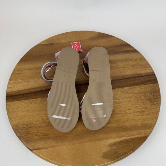 New NWOB Big Kids Girls Nina Brianna Pink Metallic Strappy Sandals Size 2 Y - Picture 6 of 7